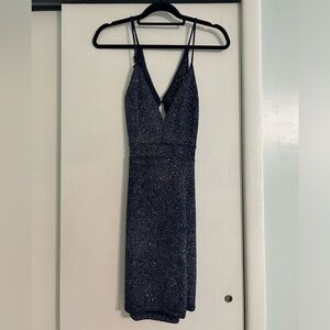 Navy blue sparkle dress